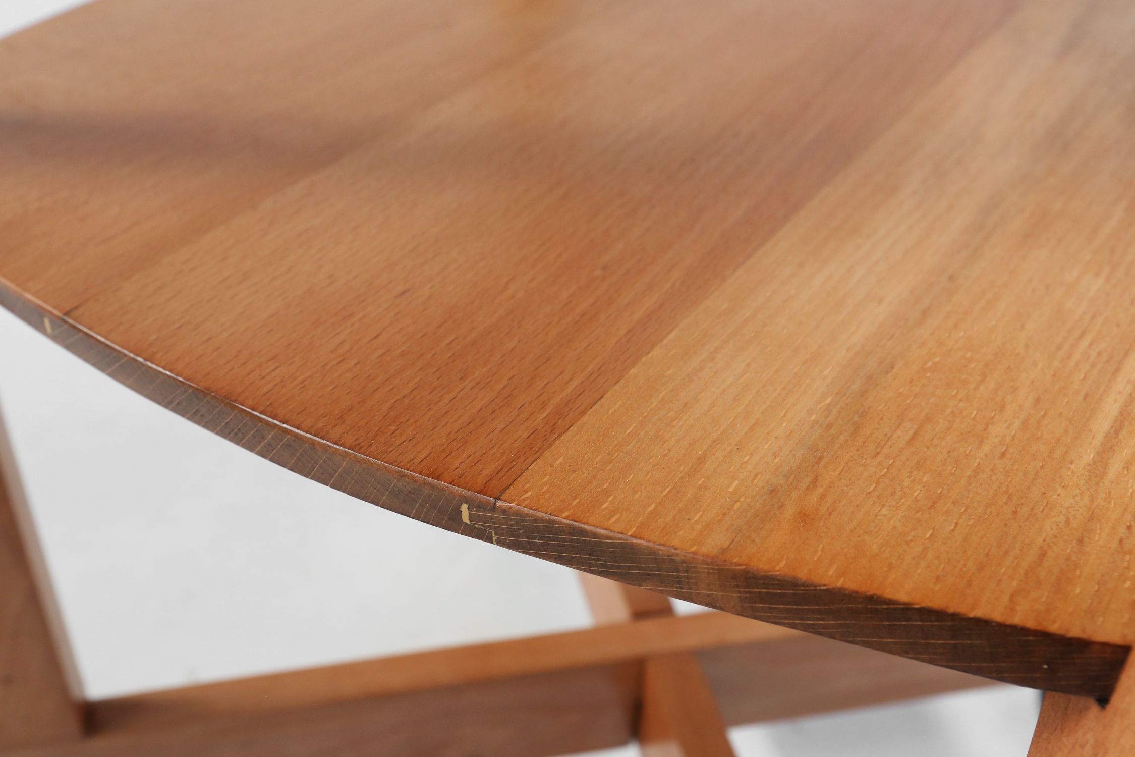 Amsterdam School beech wooden Side Table, The Netherlands 1920sthumbnail